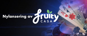 Fruity casino logo lansering